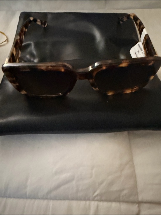 CAROLINA LEMKE BEELIN EYEWEAR ROMA BEIGE & BROWN DEMI W/ FREE $100 LEATHER CASE main image 6